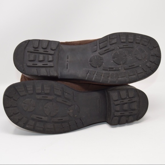 Martino of Canada Brown Suede Slouch Boot, Block Heel, Size 9.5 - Picture 13 of 16